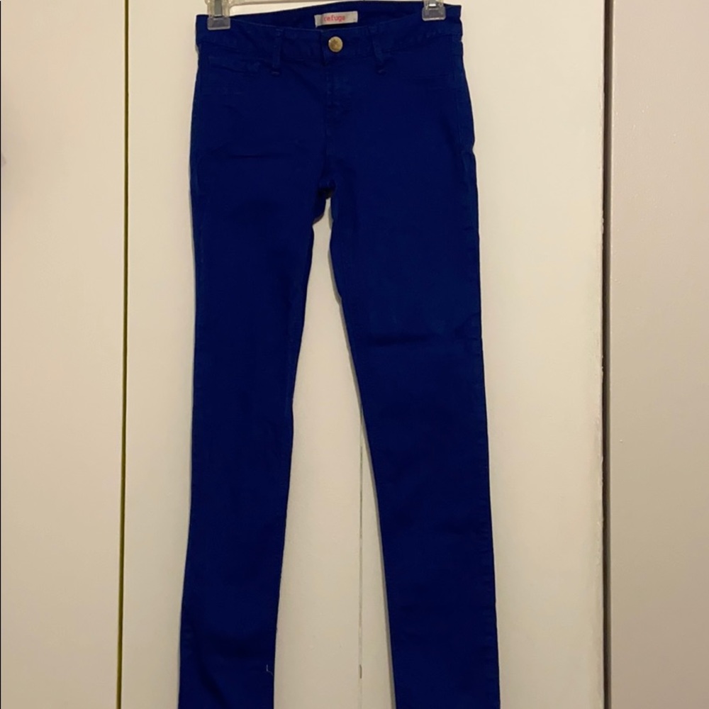 Royal blue jeans